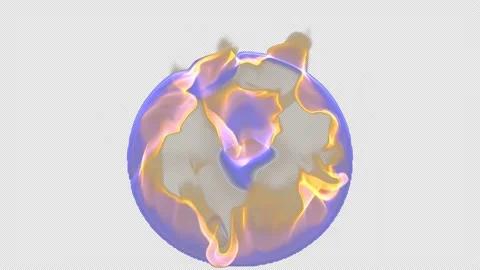 Fire from the gas-burning on a disc shape. Stock Footage 158585510