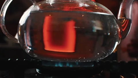 The fire on the gas stove started Stock Footage 138813413