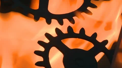 Fire gears 02 HD Stock Footage 10608003