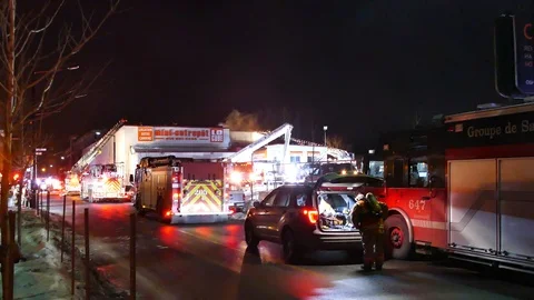 Fire getting suit up at fire scene Stock Footage 104233733