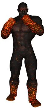 Fire giant Stock Illustration