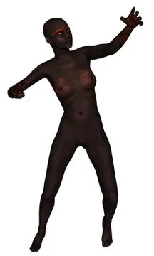 Fire giant Stock Illustration