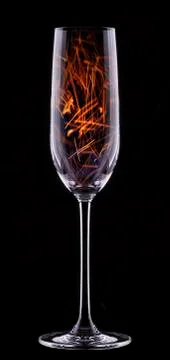 Fire in a glass Stock Photos