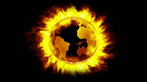 Fire globe_yellow_LOOP Stock-Footage 54281735