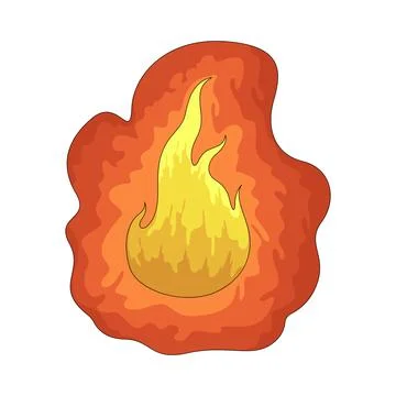 Fire glow illustration Stock Illustration