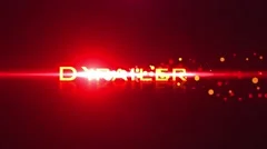 Fire Glow Particle Light Streak Text Titles Logo Reveal Transition HD Trailer Stock After Effects