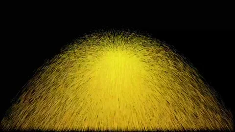 Fire Glowing And Rising In Dark Background Stock Footage 337710391