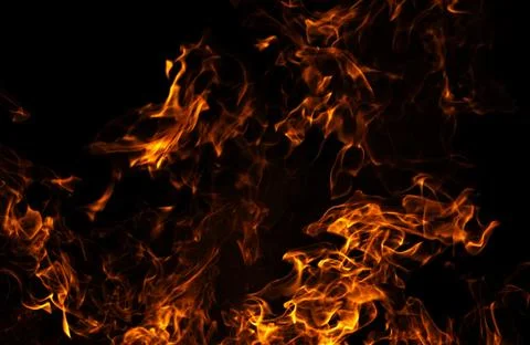 Fire glowing flame pattern. Fire powerful heat movement. Fire abstract blaz.. Stock Photos