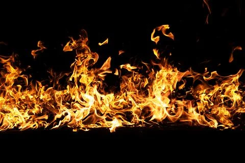 Fire glowing flame texture. Fire powerful heat movement. Fire burning abstrac Foto stock