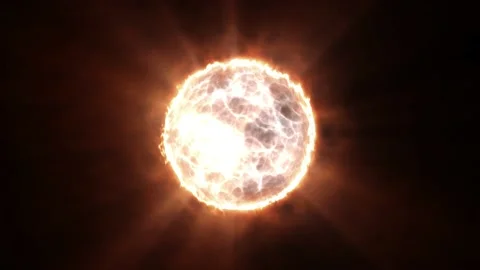 Fire glowing magic sphere on a black background animation. Stock Footage 180100812