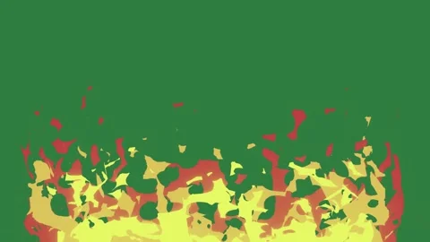 A fire on green background and screen with it isolated isolated on green 스톡 동영상 336890103