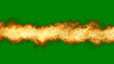 Fire green background green screen animated chromakey background style Stock Footage 314064522