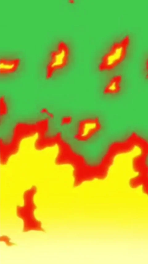 Fire Green Screen Vertical Chromakey Flame Bottom Border 库存影片 346500917