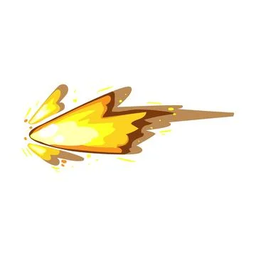 Fire gun flash cartoon vector illustration 스톡 일러스트