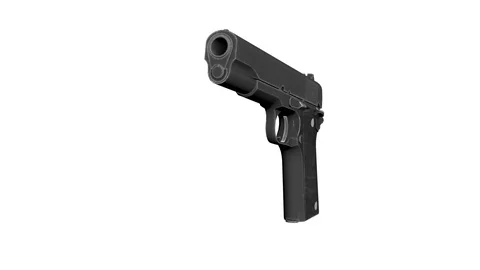 Fire a Gun Stock Footage 90947500