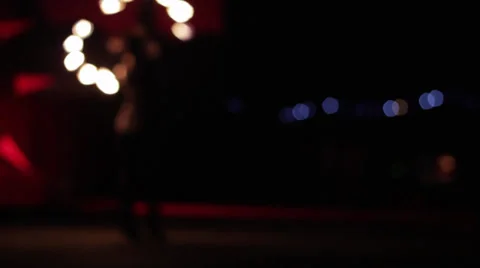 Fire on hands during show Stock Footage 30481409