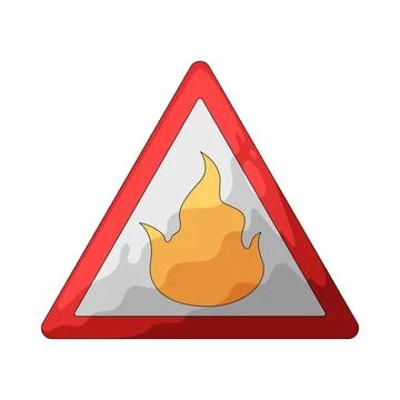 Fire hazard illustration Stock Illustration