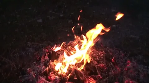 Fire Hearth - Slow Motion (4) Видео 40614080