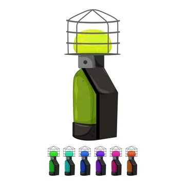 Fire heater gas cartoon vector graphic Illustrazione stock