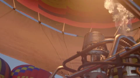 Fire heats up air Stock Footage 59169716