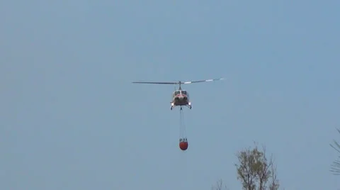 Fire Helicopter 2 Stock Footage 27470210