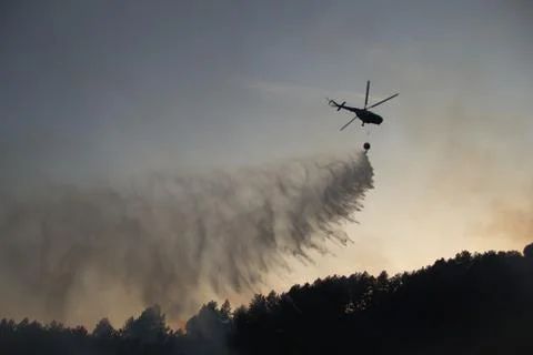 Fire Helicopter (4) Stock Photos