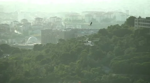 Fire helicopter Stock Footage 8567298