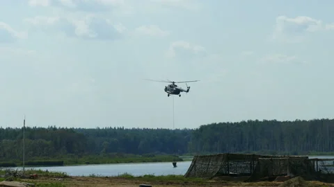 Fire helicopter. Video stock 113010711