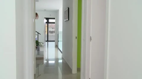 Fire at home. closing doors Stock Footage 40738983