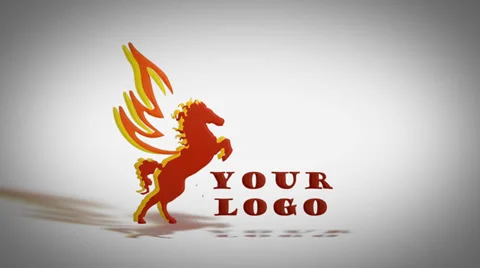 Fire horse logo Stock After Effects