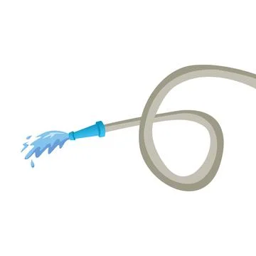 Fire hose and fluid. vector illustration Stock Illustration
