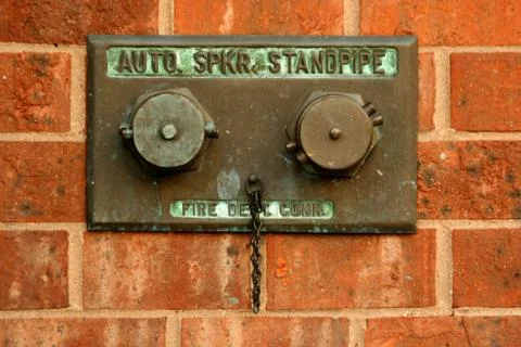 Fire hose hook up Stock Photos