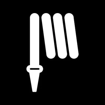 Fire Hose, hose solid icon. vector illustration isolated on black. glyph style Stock Illustration