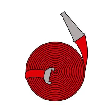 Fire Hose Icon Stock Illustration
