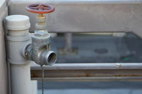 Fire hose outlet Stock Photos