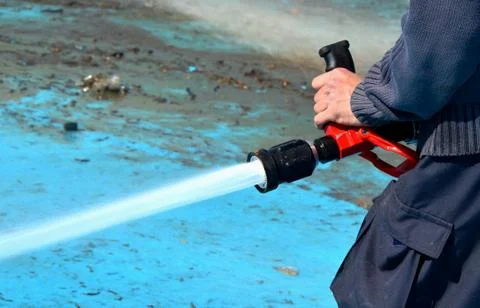 Fire hose Foto stock
