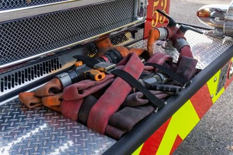 Fire hose Stock Photos