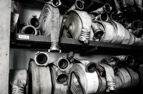 Fire hose Stock Photos