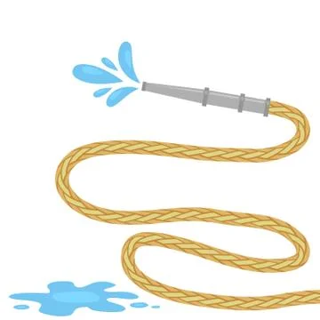 Fire Hose Reel Icon Isolared on White Background Ilustração Stock