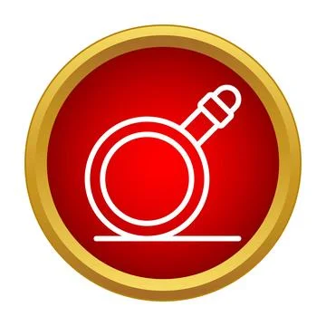 Fire hose reel or hydrant connection icon Stock Illustration