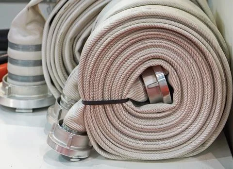 Fire hose roll Foto stock