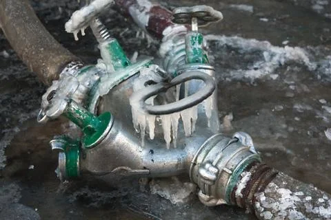 Fire hose valve Stock Photos