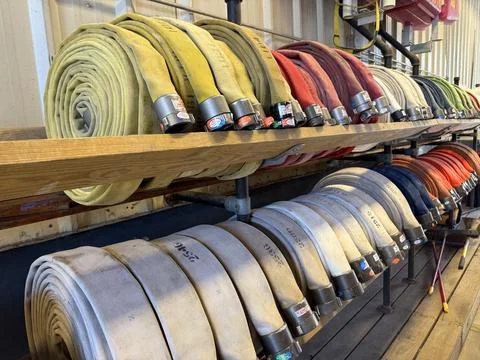 Fire Hoses Stock Photos
