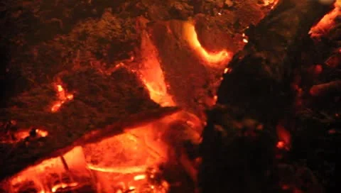 FIRE &amp; Hot Coals Stock Footage 8969046