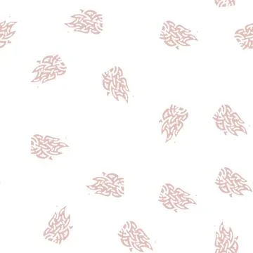 Fire hot glyph vector seamless pattern Stockillustratie