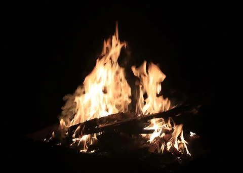 Fire on the house Stock Photos