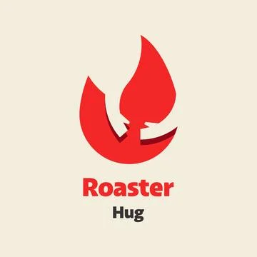 Fire Hug Logo Stock Illustration