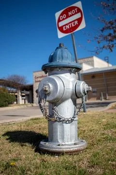 Fire hydrant blue sky Foto stock