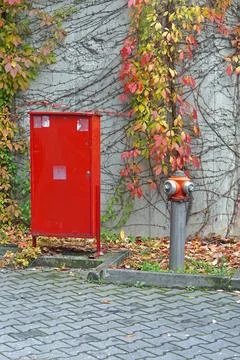 Fire hydrant box Stock Photos