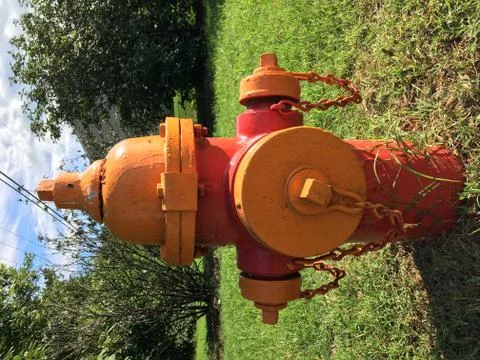 Fire Hydrant Casually Standing On A Beautiful Day Stock Photos